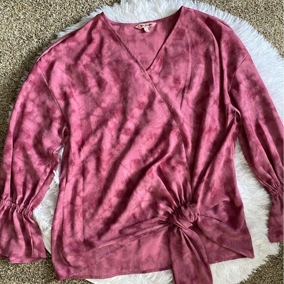 Juicy Couture Top Bell Sleeve Pink Womens Size Medium - Picture 5 of 8